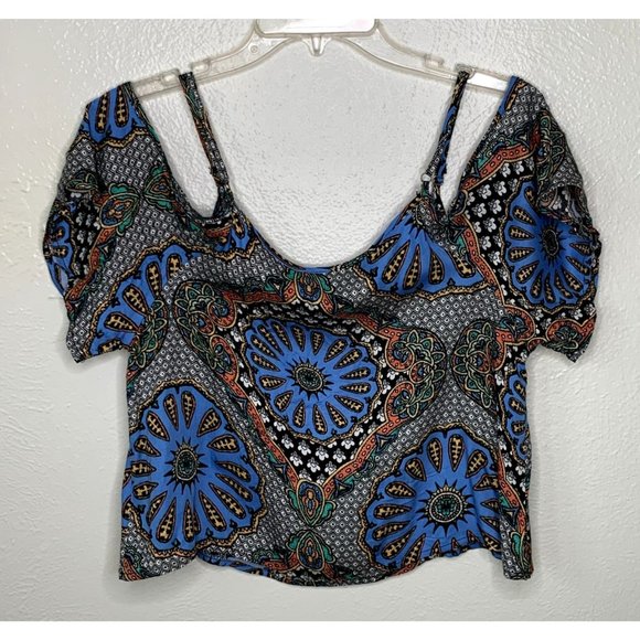 MINKPINK Mandala Cold Shoulder Cropped Tank - Picture 4 of 4